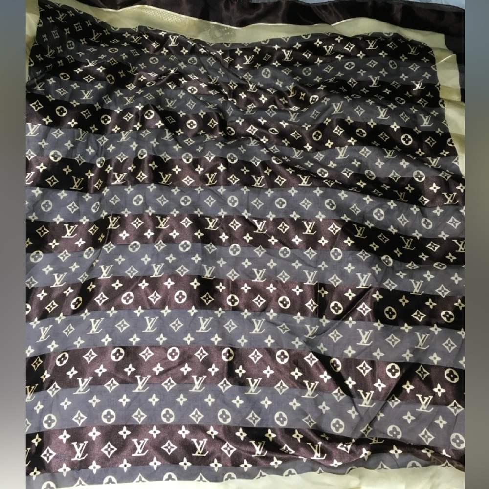 Scarf No Name Monogram Logo Shawl Cape Wrap Logo 40” x 38”